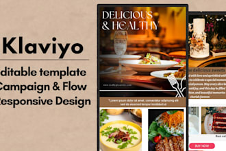 design custom klaviyo email template newsletter