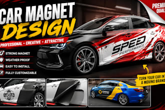 do car magnet , car window vinyl decal, sign magnet, car bumper stickers design