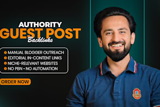 publish real guest post through blogger outreach on authority websites