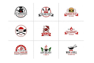 design modern BBQ, food, drink, coffee, chinese, bakery, cafe, restaurant logo