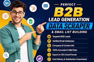 do perfect b2b lead generation data scraper b2b email list building
