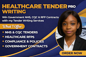 write government healthcare tenders for nhs, cqc, rfps, and government contracts