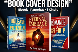 self help book cover design ebook paperback kindle cover design romance book