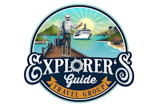 create professional travel and resorts logo with full source files