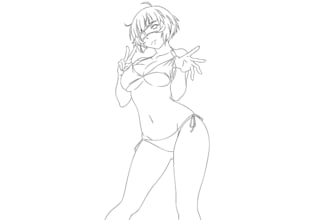 sketch anything or concept into anime style