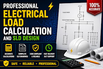do professional electrical load calculation and sld design