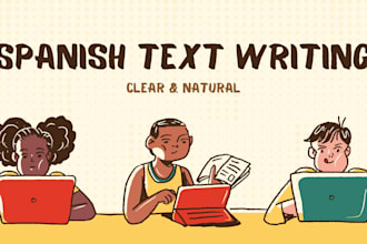 write or improve short spanish texts clearly and naturally