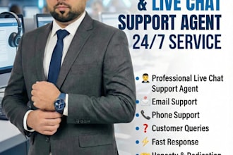 be your urgent  live chat agent for shopify dropshipping