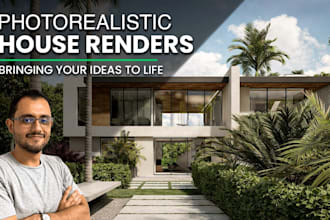 create photorealistic exterior renders for your dream home