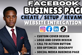 do facebook business page create and setup, social media page setup and account