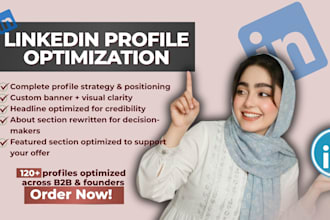 create, optimize and revamp your linkedin profile or company page