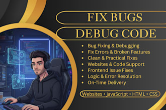 debug and fix issues in your website or code