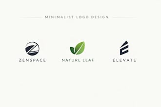 create minimalist logo for bussiness