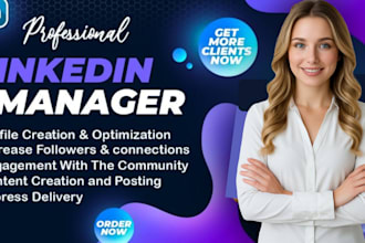 be your linkedin manager for organic growth and content marketing