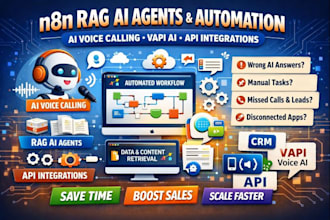 build n8n,rag ai agent,workflow automation,ai voice calling,vapi,API integration