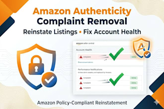 remove amazon product authenticity complaints and reinstate amazon listings