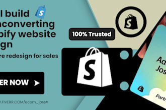 build highconverting shopify website design and store redesign for sales growth