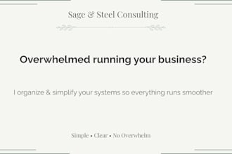 organize and streamline your business systems and workflows