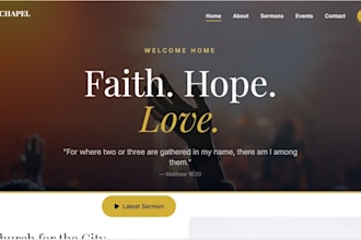 build a church website for your church or ministry