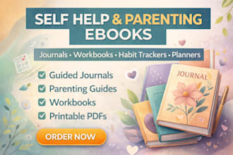 write self help ebook parenting journal design workbook planner habit tracker