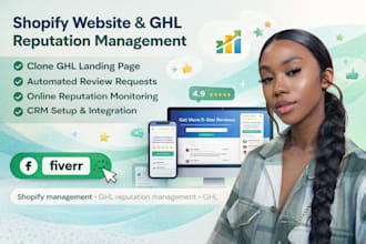 shopify website ghl reputation management, clone ghl landing page, ghl expert
