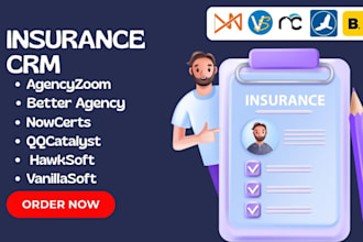 insurance CRM better agency nowcerts agencyzoom vanillasoft hawksoft qqcatalyst