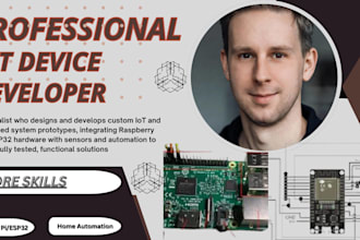 build a custom esp32 or raspberrypi iot prototype