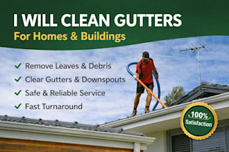 clean gutters for homes and buildings