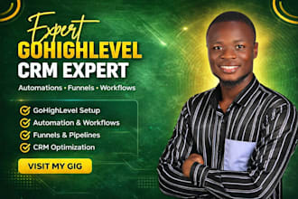 develop and launch a gohighlevel website, active sales funnel and ghl crm