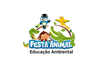 make exceptional cheerful logo with brazilian fauna animals