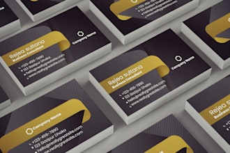 design a unique double sided business card