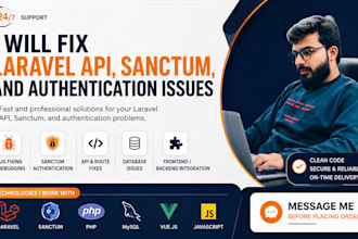 fix laravel API, sanctum, and authentication issues