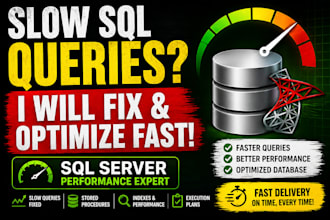 fix slow sql server queries and optimize performance