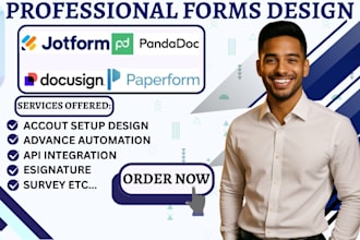 paperform pandadoc form template jotform fillable pdf docusign form integration