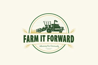 design aesthetics farm it forward community logo
