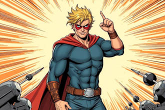 do a charcter of comic or design your comic character
