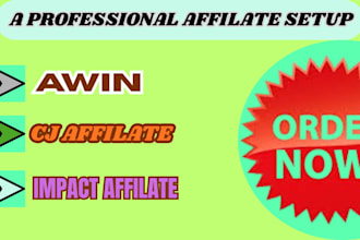 get you awin or cj affiliate account approved professionally