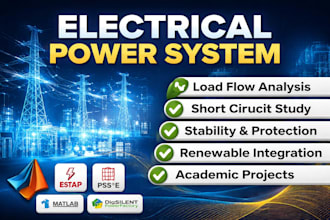 do load flow short circuit analysis on matlab powerworld etap and psse