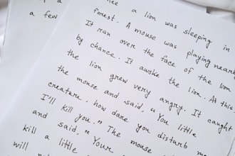 write english handwriting for any purpose