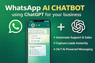 build a whatsapp ai chatbot using chatgpt for your business
