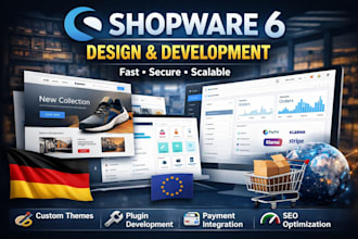 design and develop a professional shopware 6 store