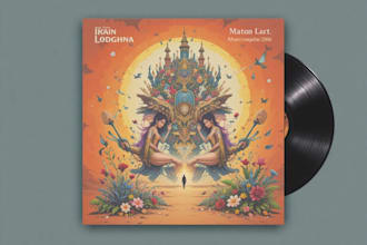 design your illustrated album cover art or music artwork