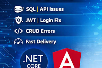 fix bugs in asp net core, angular, and sql quickly