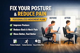 fix your posture and reduce pain with a personalized movement plan