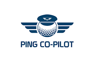 design clean professional combines aviation golf imagery logo