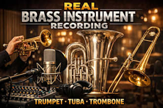 record real professional brass trumpet trombone tuba french horn