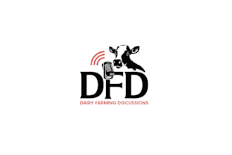 design dairy farming discussions logo
