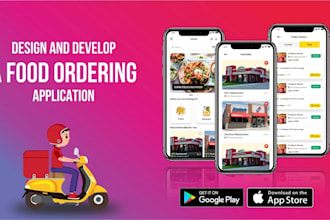 build custom food delivery app, restaurant app in flutter and python