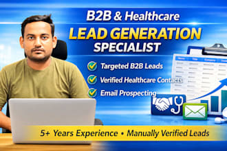 do b2b and healthcare lead generation with verified email list