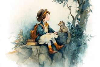 illustrate children story book illustration kids book